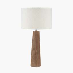 Esha Table Lamp Rouen With White Boucle Shade - Esha Table Lamp Rouen 35CM White Boucle Shade - thumbnail 2