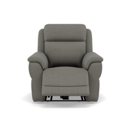 Juno Recliner Armchair - Power Recliner Chair Lumbar Support F8 - Power with Power Lumbar & USB - Hopsack Natural 70002 - thumbnail 1