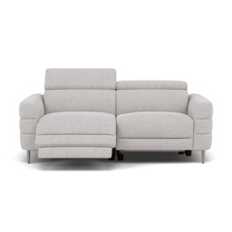 Hoy 3 Seater Recliner Sofa - 3 Str W/ 2 Power Recliner W/ 2 Manual Headrest Fabric - Power with Manual Headrest - KB-1280-UK Darwin Silver - thumbnail 1