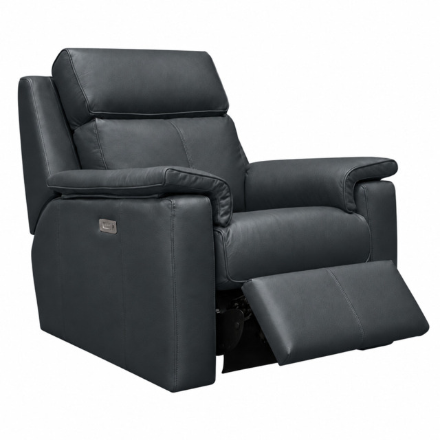 G Plan Ellis Recliner Armchair - Elec Rec Chair with USB Grade L - Power Recliner - L852 Cambridge Petrol Blue - image 1