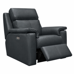 G Plan Ellis Recliner Armchair - Elec Rec Chair with USB Grade L - Power Recliner - L852 Cambridge Petrol Blue - thumbnail 1