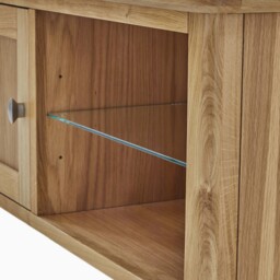 Bexley Small TV Unit - Small Media Stand Oak - thumbnail 3