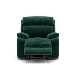 Galaxy Recliner Armchair - Power Recliner Chair Fabric - Power Recliner with USB - FAB-MEG-37  EMERALD GREEN