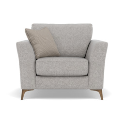 Chilton Armchair - Chair Fabric - Chrome Feet / Barley Clay - thumbnail 1