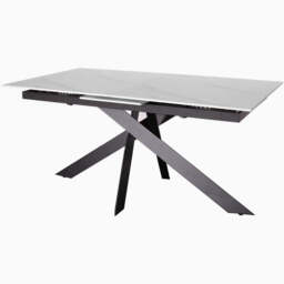 Avalon Extending Dining Table - Extending Dining Table 160/200cm Sintered Stone / Satin Grey - thumbnail 4