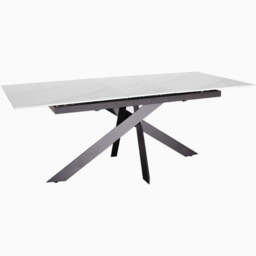 Avalon Extending Dining Table - Extending Dining Table 160/200cm Sintered Stone / Satin Grey - thumbnail 3