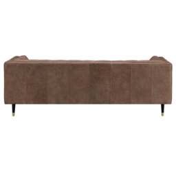 Cassia 4 Seater Sofa - 3.5 Seater Sofa Vintage Leather - Feet: 178mm Brass Tipped Legs Mahogany / VINTAGE V-1954 Vintage Oak Cask - thumbnail 5