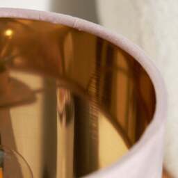Velvet Table Lamp Pink - Velvet Table Lamp Pink - thumbnail 2
