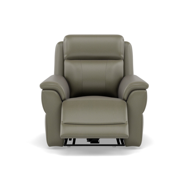 Juno Recliner Armchair - Power Recliner Chair Lumbar Support Cat 60 - Power with Power Lumbar & USB - Cat-60/20 Montana Pewter - image 1