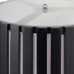 Rabanne Slatted Black Wood Tripod Table Lamp - Rabanne Slatted Black Wood Tripod Table Lamp - thumbnail 3