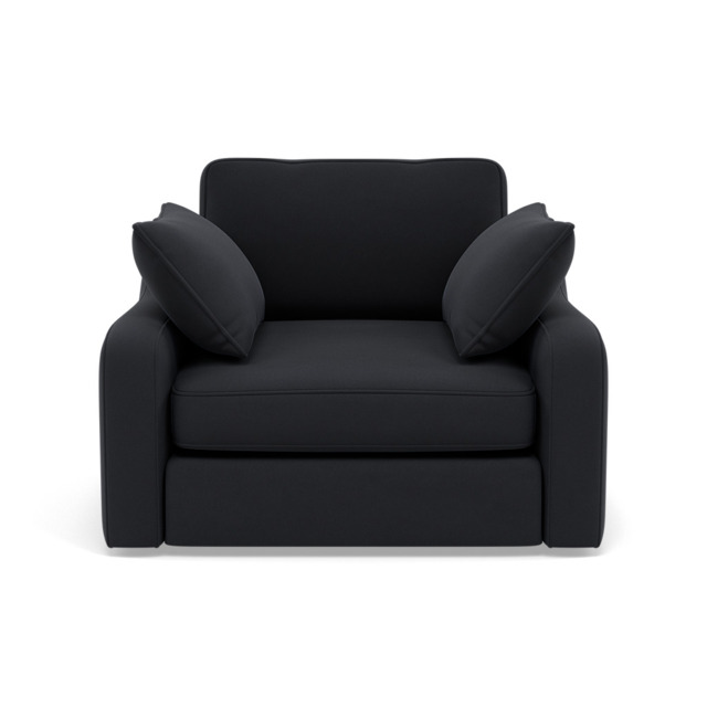 Thalia Armchair - Chair Grade B - Plush Velvet Charcoal - image 1