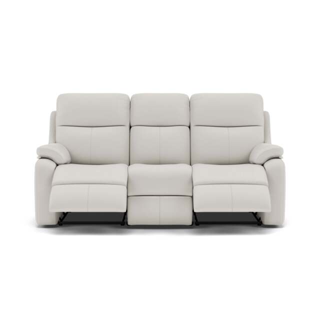 G Plan Kingsbury 3 Seater Recliner Sofa - 3 Seater Power Double Recliner with USB Grade L - Power Recliner with USB - L840 Cambridge Chalk - image 1