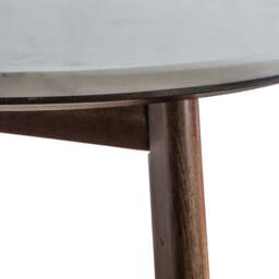 Barcelona Side Table - Side Table Dark Wood / Marble - thumbnail 6