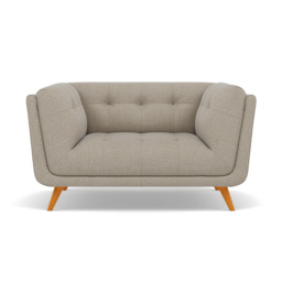 Siena Loveseat - 1.5 Seater Sofa F8 + Cat 60 - Hopsack Linen 70004+Cat 60/08 - thumbnail 1