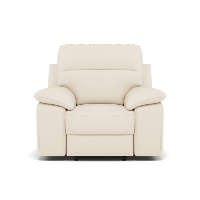 Nicoletti Vivaldi II Recliner Armchair - Power Recliner Chair CB Torello - Power Recliner - Torello PS Bianco 93 - image 1
