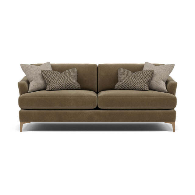 Tulip 3 Seater Sofa - 3 Seater Sofa Fabric - Manhattan Acorn/Avana Platinum/Lattice Bronze / Light - image 1