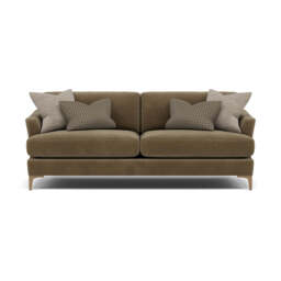 Tulip 3 Seater Sofa - 3 Seater Sofa Fabric - Manhattan Acorn/Avana Platinum/Lattice Bronze / Light - thumbnail 1