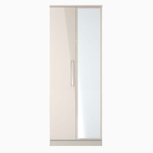 Portland Tall Double Mirror Wardrobe - Tall Double Mirror Wardrobe - KGK - Kashmir Gloss & Kashmir - image 1