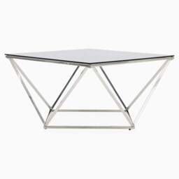 Pisa Coffee Table - Coffee Table Smoked Glass / Stainless Steel - thumbnail 2