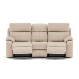 G Plan Kingsbury 3 Seater Curved Recliner Sofa - 3 Seater Power Recliner Curved Sofa Headrest + Lumbar with USB Grade L - Power with Power Headrest, Lumbar & USB - L843 Cambridge Stone - thumbnail 1