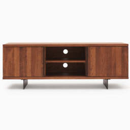 Raindale TV Unit - TV Unit Dark Oak / Metal Legs