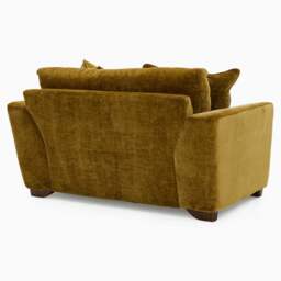 Stafford Loveseat - Cuddler Sofa Fabric - Kobe Royal / Smoke Feet - thumbnail 5