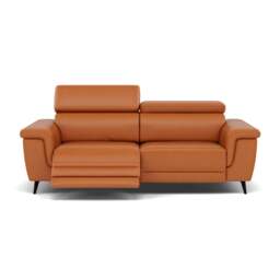 Sparta 3 Seater Recliner Sofa - 3 Str W/ 2 Power Recliner W/ 2 Power Headrest Cat NL/O/S - Power with Power Headrest & USB - O7303 Orlando Meerkat