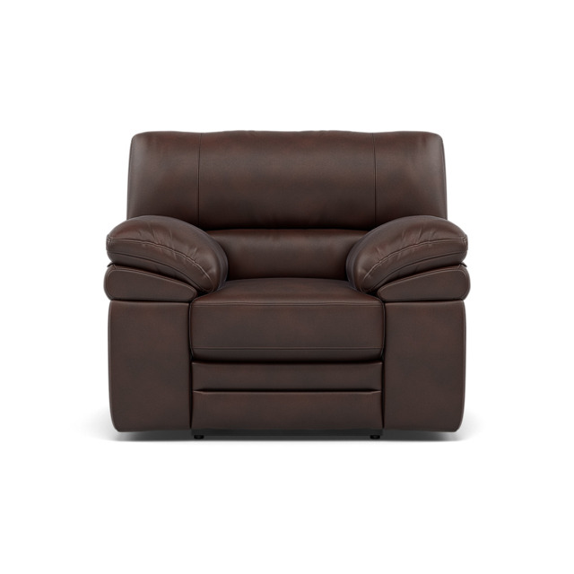 Gino Recliner Armchair - Manual Recliner Armchair Cat 60 - Manual Recliner - Cat-60/08 Montana Chocolate - image 1