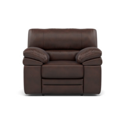 Gino Recliner Armchair - Manual Recliner Armchair Cat 60 - Manual Recliner - Cat-60/08 Montana Chocolate