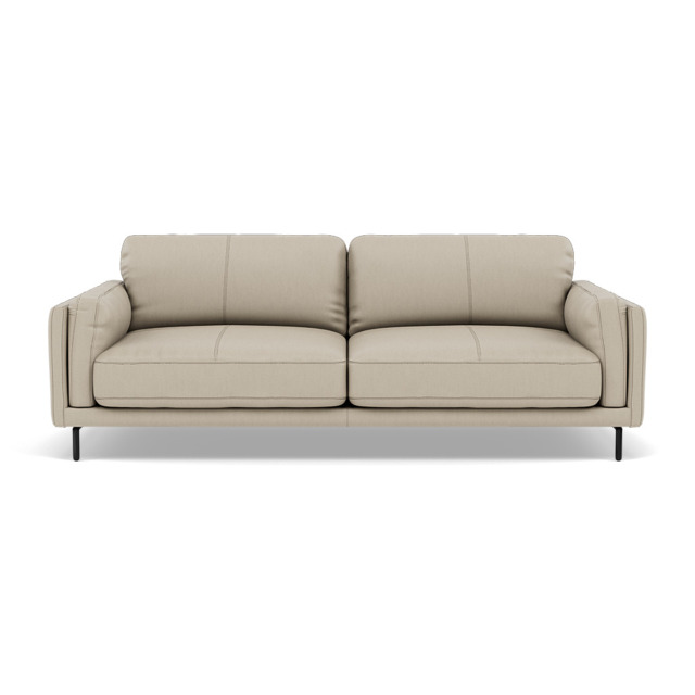 Morris 3 Seater Small Sofa - 2.5 Seater Sofa Compact Cat 25 - NC-041E SILVER GREY - image 1