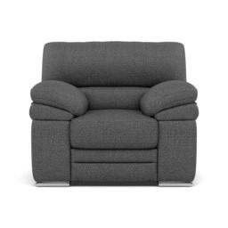 Gino Armchair - Armchair F8 - Hopsack Charcoal 70006 / Metal Feet