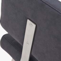 Alpha Bench - Side Bench Dark Grey Leather Look - Dark Grey Faux Leather - thumbnail 5