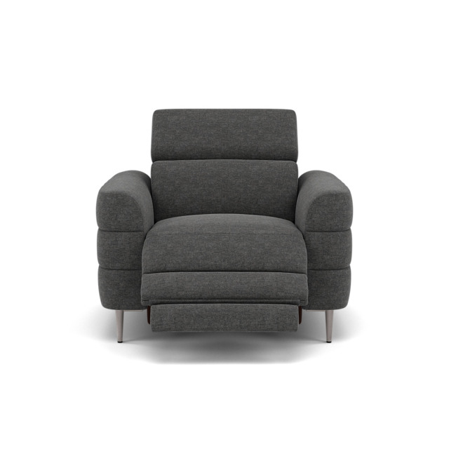 Hoy Recliner Armchair - Chair W/ Power Recliner W/ Power Headrest Fabric - Power with Power Headrest & USB - KB-1281-UK Darwin Charcoal - image 1