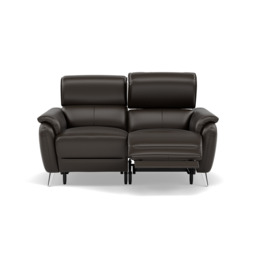 Sol 2 Seater Recliner Sofa - 2 Seater Power Recliner Sofa with Head Tilt Cat 60 - Cat-60/21 Montana Storm