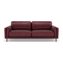 Morris 3 Seater Small Sofa - 2.5 Seater Sofa Compact Cat 20 - BV-035C DEEP RED - thumbnail 1