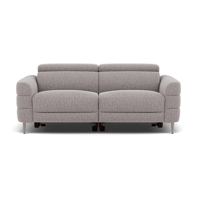 Hoy 3 Seater Sofa - 3 Str Static W/Manual Headrest Fabric - KB-1291-UK Amigo Granite - image 1