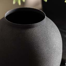 Zia Vase Black Assorted Set Of 2 - DHD Zia Vase Black 2Pk - thumbnail 2
