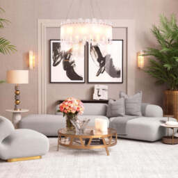 Eichholtz Pizzorni Chandelier Antique Brass Finish and Alabaster - Chandelier Pizzorni - thumbnail 2