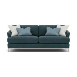 Tulip 3 Seater Sofa - 3 Seater Sofa Fabric - Pillow Pack 1 / Brushed Chrome - thumbnail 3