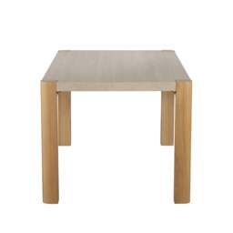 Axis 140cm Dining Table - 140cm Dining Table Travertine Effect / Oak - thumbnail 3