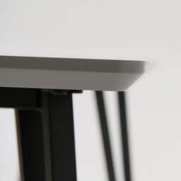 Akida Side Table - Lamp Table Faux Concrete / Black Powder - thumbnail 3