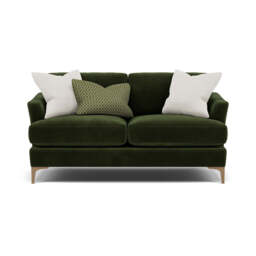 Tulip 2 Seater Sofa - 2 Seater Sofa Fabric - Pillow Pack 1 / Feet - Light - thumbnail 1