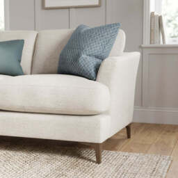 Tulip 2 Seater Sofa - 2 Seater Sofa Fabric - Pillow Pack 1 / Feet - Light - thumbnail 3