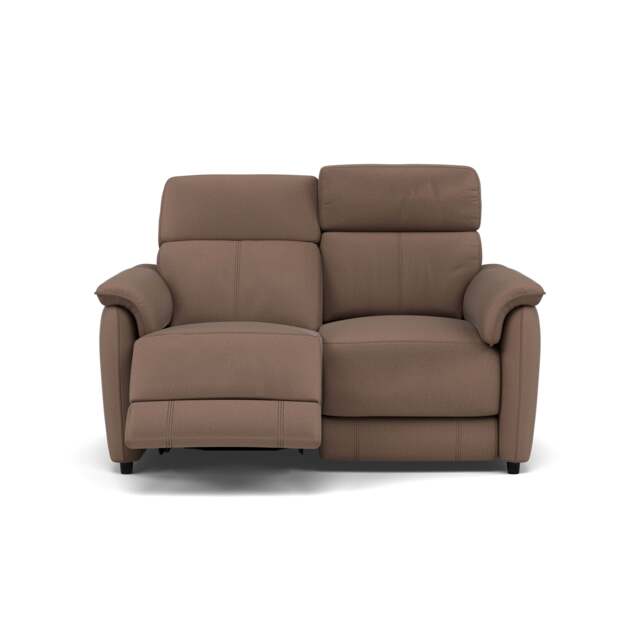 Orkney 2 Seater Recliner Sofa - 2 Seater Sofa with 2 Power Recliners Fabric - Power Recliner with USB - BFA-MAD-05 DARK TAUPE - image 1