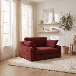 Thalia Loveseat - Snuggler Grade B - Plush Velvet Silver - thumbnail 2