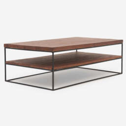 Raindale Coffee Table - Coffee Table Dark Oak / Metal Legs - thumbnail 5