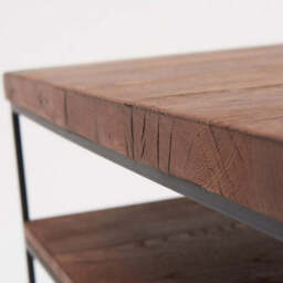 Raindale Coffee Table - Coffee Table Dark Oak / Metal Legs - thumbnail 3