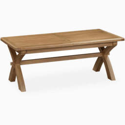 Willowmere Cross Leg Extending Dining Table, Bench & 4 Chairs Set - thumbnail 3