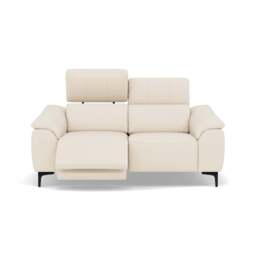 Nicoletti La Scala 2 Seater Sofa Power Recliner Lumbar Support   - 2 Seater Sofa Power Recl Lumber Support CB Torello - Power With Power Headrest Footrest Lumbar & USB - Torello PS Bianco 93 - thumbnail 1