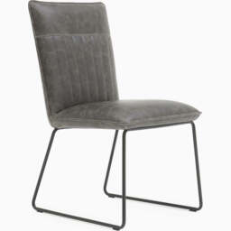 Marx Pair of Grey Dining Chairs - Dining Chair - Pair Grey - thumbnail 3